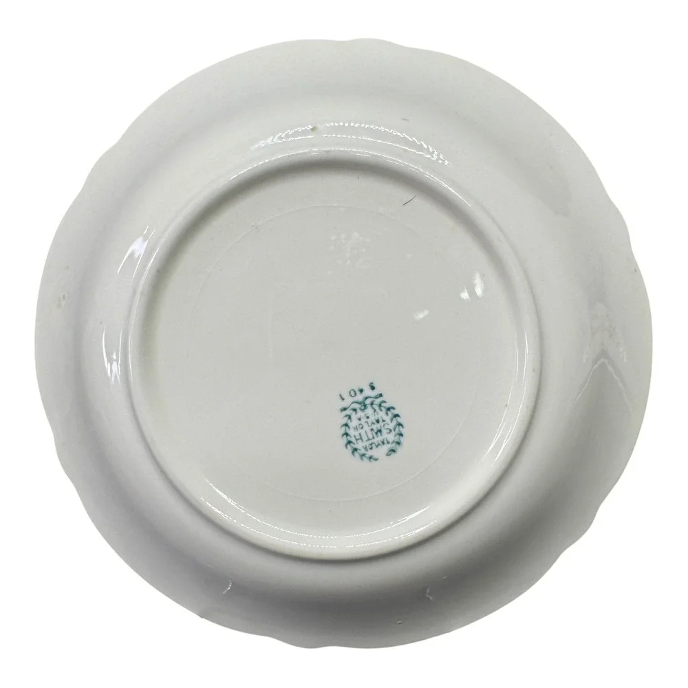 Vintage Taylor Smith Taylor‎ Rose Garden Soup Cereal Bowl Scalloped Edge
